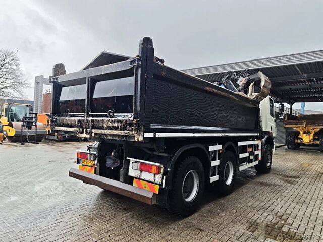 Vrachtwagen met kraan Ginaf X 3335 410 6x6 HMF 1643Z2 3 Seitenkipper Bordma...