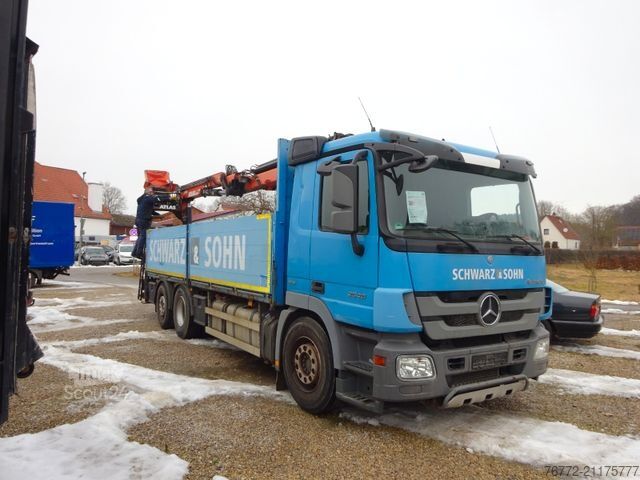 LKW mit Pritsche (offen) MERCEDES-BENZ Actros 2546/MP3/KRAN/ZANGE/LENK-LIFT Achse