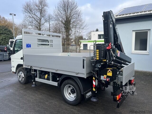 Pick-up bestelwagen Fuso 6S15 Pritsche 2.8m Heckkran 4xhydr+1xman. Funk!