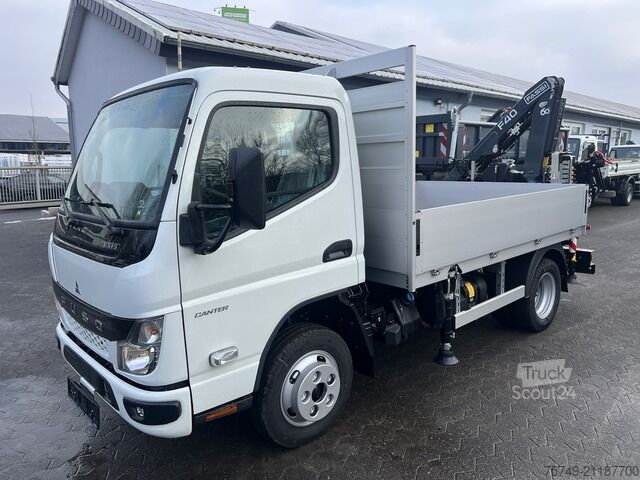 Pick-up bestelwagen Fuso 6S15 Pritsche 2.8m Heckkran 4xhydr+1xman. Funk!
