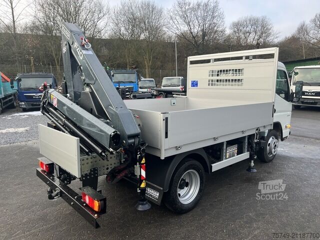 Pick-up bestelwagen Fuso 6S15 Pritsche 2.8m Heckkran 4xhydr+1xman. Funk!