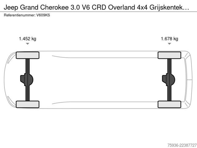 Umpikorja-auto Jeep Grand Cherokee 3.0 V6 CRD Overland 4x4 Grijsken...