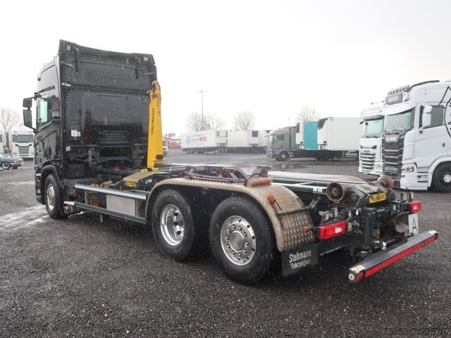 Camion benne à bras amovible Scania R 500 6x2/4 NGS Lenkachse Meiller Leder Vollluft