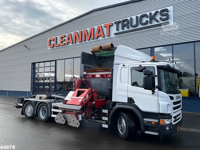 Çöp toplama aracı Scania P 280 6x2 Euro 6 VDL Translift zijlader Just 15...