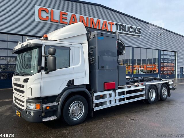 Çöp toplama aracı Scania P 280 6x2 Euro 6 VDL Translift zijlader Just 15...