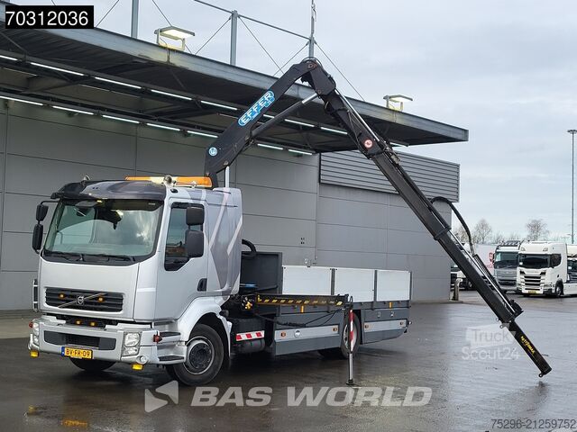 Open laadbak Volvo FL 240 FL 4X2 NL-Truck EFFER 75-2S Kran Crane M...