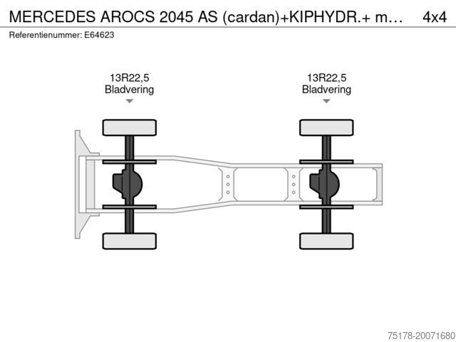 Standaard-SZM Mercedes-Benz AROCS 2045 AS (cardan)+KIPHYDR.+ manual