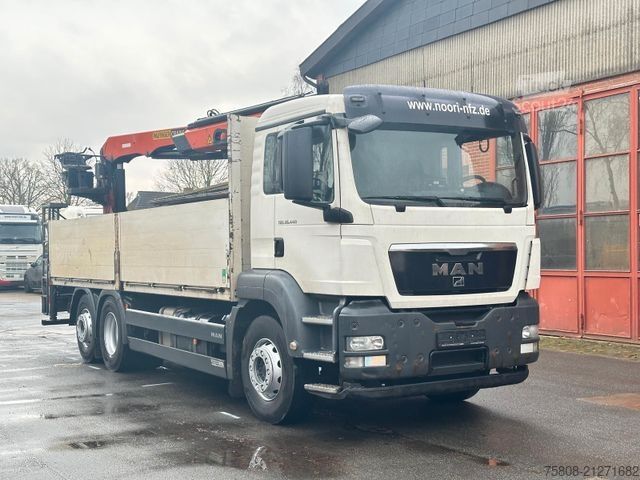 Truck mounted crane MAN TGS 26.440 Baustoff Palfinger PK 18001L Lenk