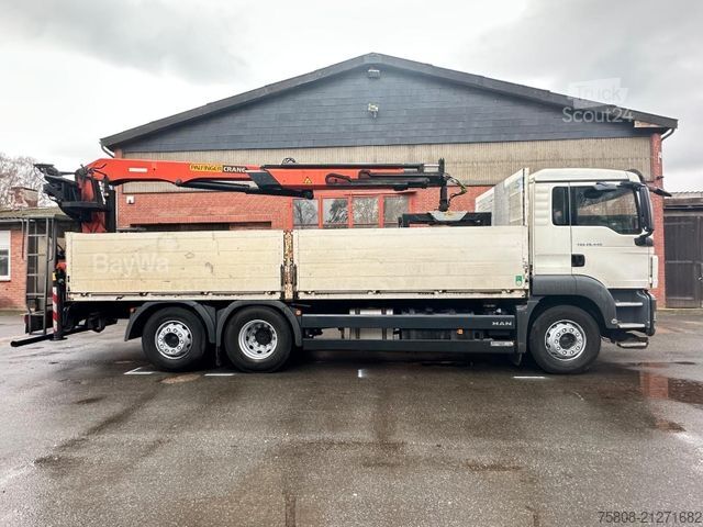 Truck mounted crane MAN TGS 26.440 Baustoff Palfinger PK 18001L Lenk