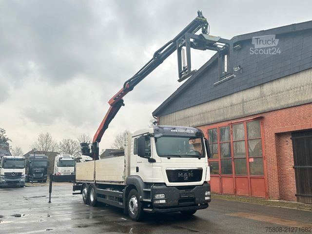 Truck mounted crane MAN TGS 26.440 Baustoff Palfinger PK 18001L Lenk