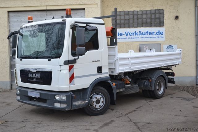 Furgón volquete trilateral MAN 8.220 Kipper Dreiseitenkipper Meiller 1.Hand