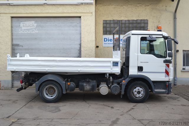 Furgón volquete trilateral MAN 8.220 Kipper Dreiseitenkipper Meiller 1.Hand