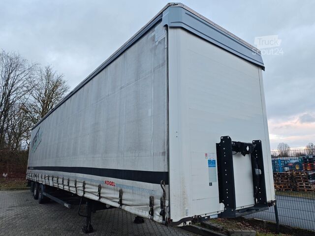 Öppen semitrailer med kapell KÖGEL Mega Liner S 18 SAF-Achsen hydraulisches Hubdach
