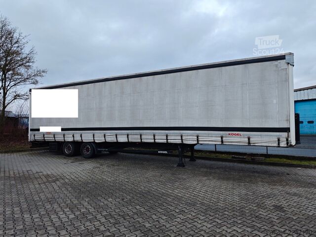 Öppen semitrailer med kapell KÖGEL Mega Liner S 18 SAF-Achsen hydraulisches Hubdach