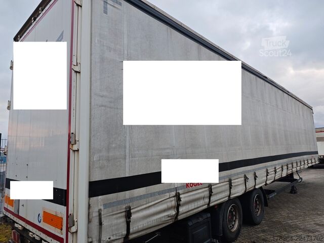 Öppen semitrailer med kapell KÖGEL Mega Liner S 18 SAF-Achsen hydraulisches Hubdach