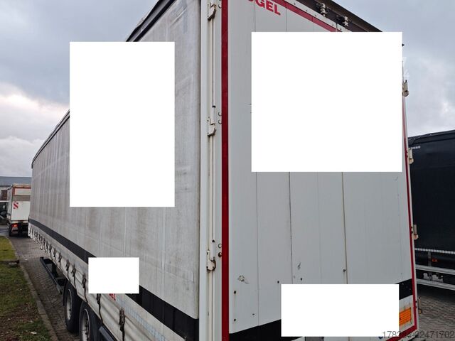 Öppen semitrailer med kapell KÖGEL Mega Liner S 18 SAF-Achsen hydraulisches Hubdach