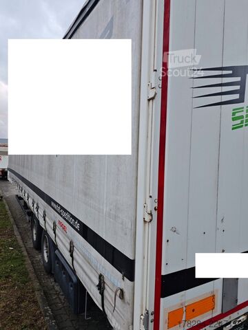 Öppen semitrailer med kapell KÖGEL Mega Liner S 18 SAF-Achsen hydraulisches Hubdach