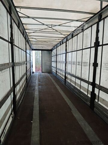 Öppen semitrailer med kapell KÖGEL Mega Liner S 18 SAF-Achsen hydraulisches Hubdach