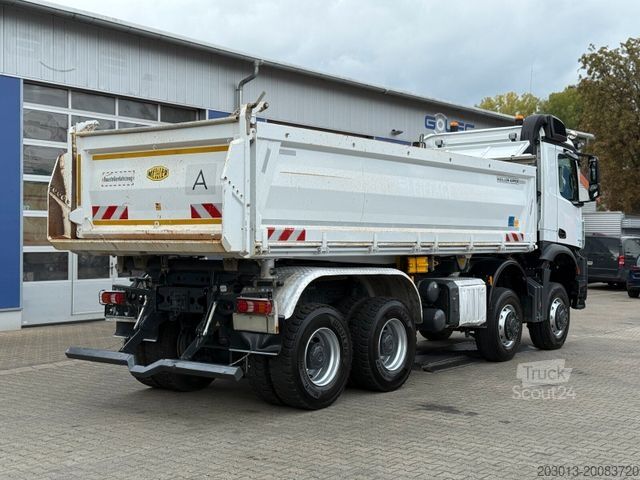 Sklápač MERCEDES-BENZ 4145 8x8 Meiler Dreiseitenkipper Bordmatik