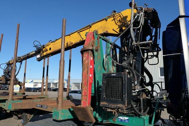 Semitrailer Diebolt, Teleskop., Holzladekran, 2-Achser, BPW