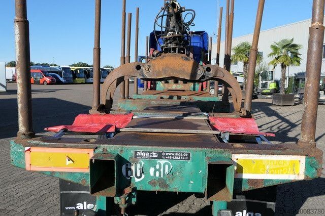 Semitrailer Diebolt, Teleskop., Holzladekran, 2-Achser, BPW