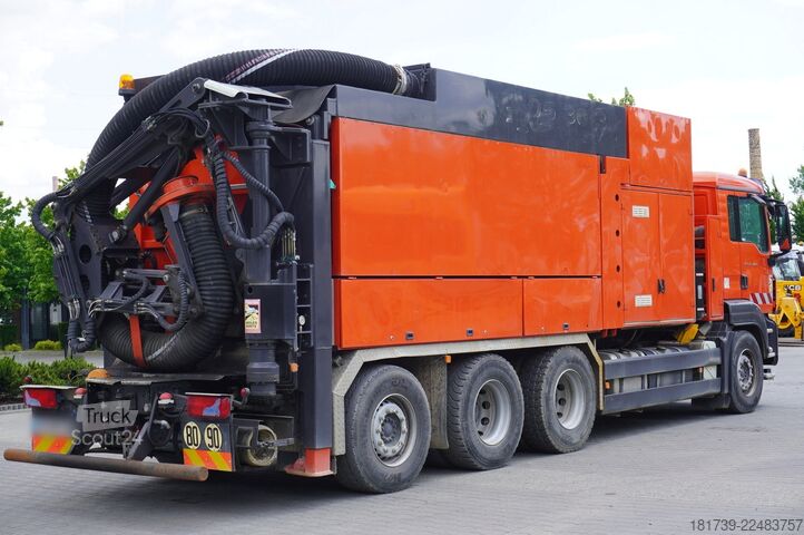 Excavadora de vacío MAN TGS 35.440 8x4 / MTS SB299 vacuum excava