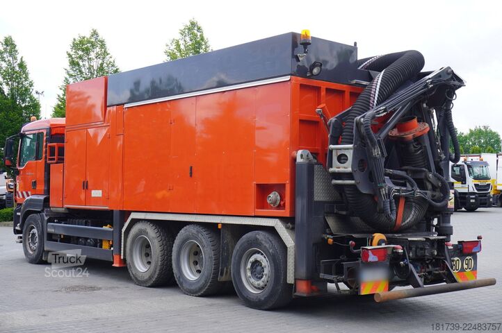 Excavadora de vacío MAN TGS 35.440 8x4 / MTS SB299 vacuum excava