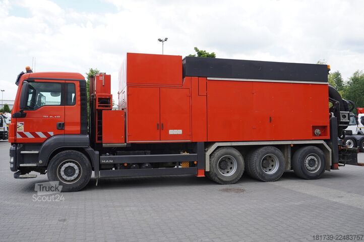 Excavadora de vacío MAN TGS 35.440 8x4 / MTS SB299 vacuum excava