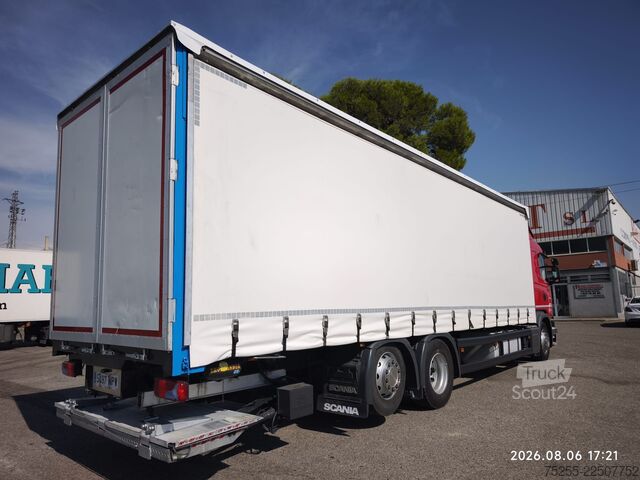 Camião plataforma com lona SCANIA 26.450 G 6X2 EURO 6