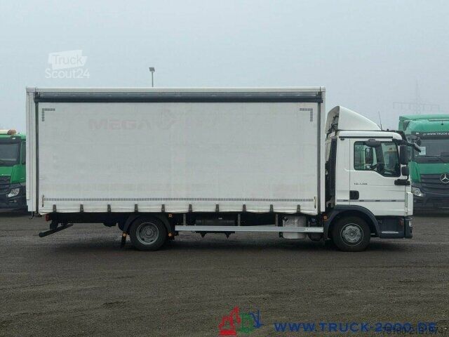 Furgons ar kasti MAN TGL 8.190 Koffer - Schiebeplane rechts