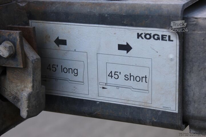 Semi-remorque à carrosserie interchangeable Kögel Multi Container Chassis Port 45 Triplex