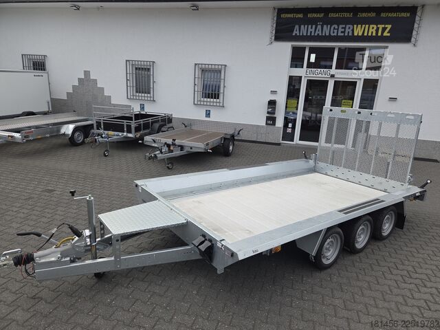 ремарке за тежко оборудване Martz Builder 3500kg 2625kg Nutlast Aluboden