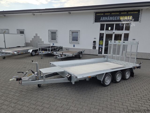 ремарке за тежко оборудване Martz Builder 3500kg 2625kg Nutlast Aluboden