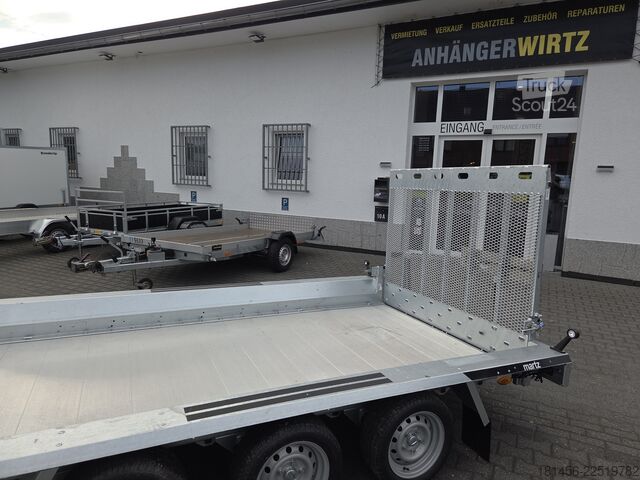 ремарке за тежко оборудване Martz Builder 3500kg 2625kg Nutlast Aluboden