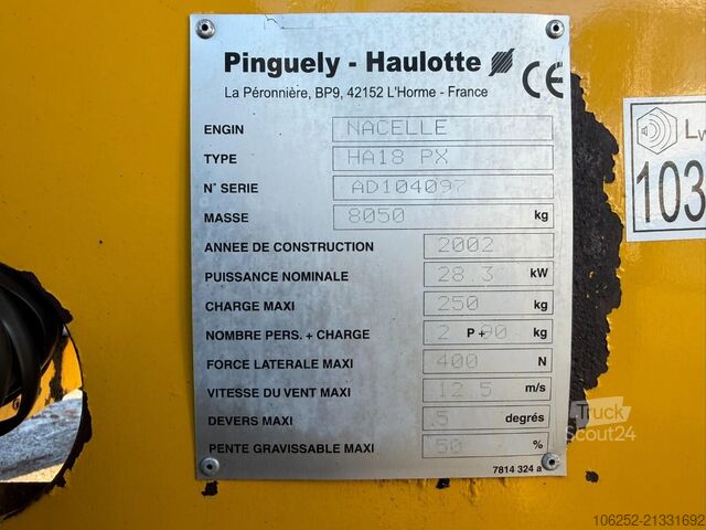 Leddelt teleskopisk arbejdsplatform Haulotte HA18 PX - 4x4 - 17.3m - 250kg - DEUTZ 4 CYL - D...