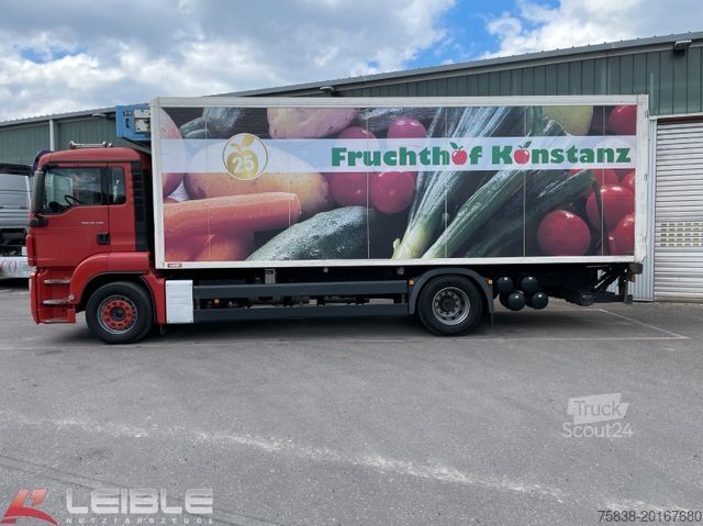 Vrachtwagen met bakwagen MAN TGS 18.320*Koffer 7,34m*Bär-LBW*Frigoblock*2Tank
