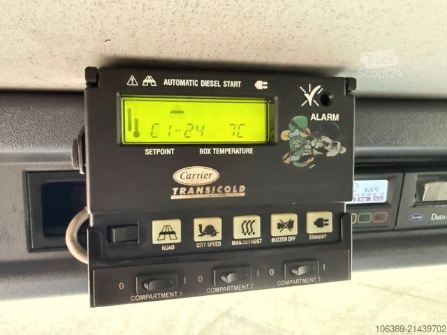 Jäähdytysrekka SCANIA P320 6x2*4 Carrier Supra 1250 Mt 9.65 m. box