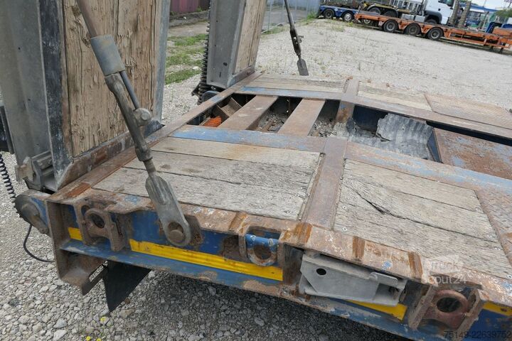Lavtloader trailer MÜLLER-MITTELTAL T 4 RM 40.0, Radmulden, Verbreiterbar,Rampen,SAF