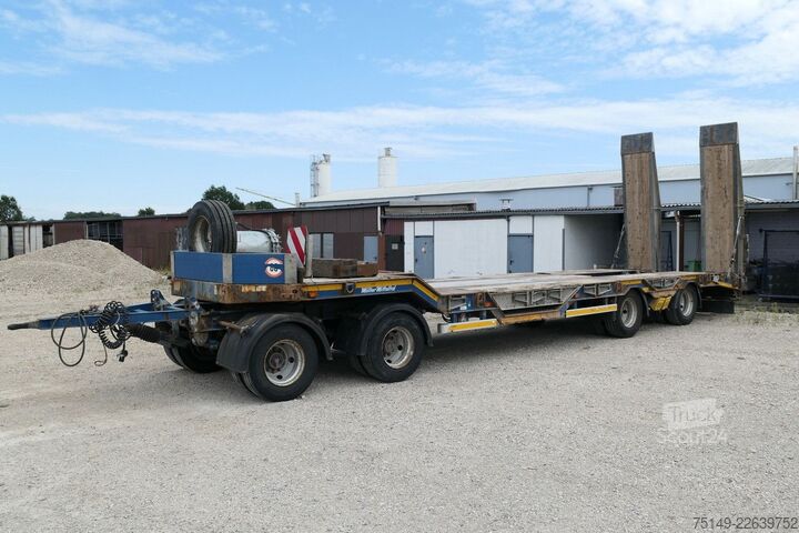 Lavtloader trailer MÜLLER-MITTELTAL T 4 RM 40.0, Radmulden, Verbreiterbar,Rampen,SAF