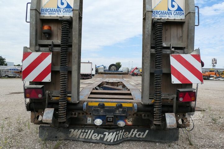 Lavtloader trailer MÜLLER-MITTELTAL T 4 RM 40.0, Radmulden, Verbreiterbar,Rampen,SAF