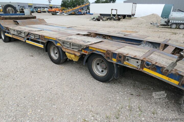 Lavtloader trailer MÜLLER-MITTELTAL T 4 RM 40.0, Radmulden, Verbreiterbar,Rampen,SAF
