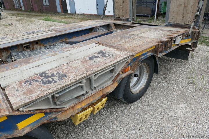 Lavtloader trailer MÜLLER-MITTELTAL T 4 RM 40.0, Radmulden, Verbreiterbar,Rampen,SAF
