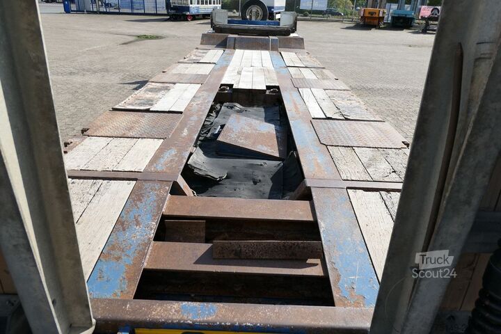 Lavtloader trailer MÜLLER-MITTELTAL T 4 RM 40.0, Radmulden, Verbreiterbar,Rampen,SAF