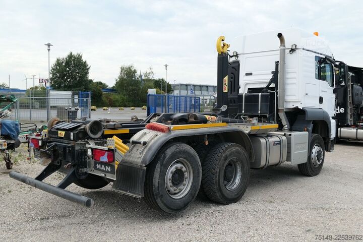 Roll-off-kippi kuorma-auto MAN 28.470 TGS 6x4, Intarder, Hyva 20-47-S,Lenk-Lift