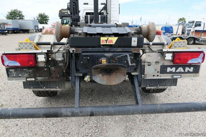 Roll-off-kippi kuorma-auto MAN 28.470 TGS 6x4, Intarder, Hyva 20-47-S,Lenk-Lift