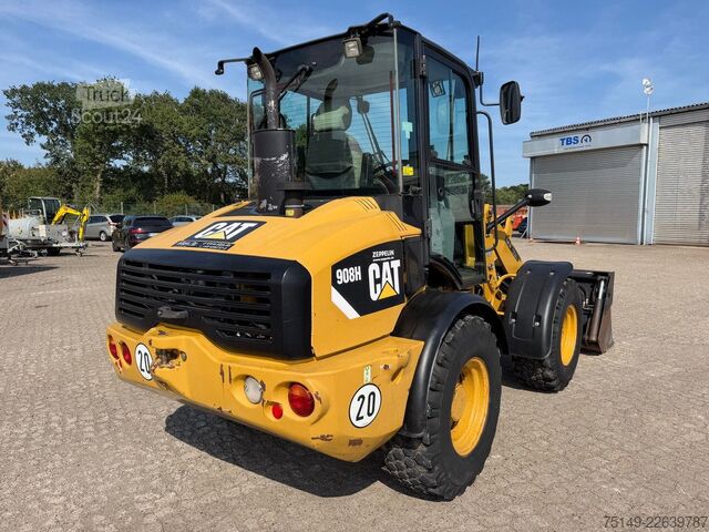 Hjullæsser CATERPILLAR 908H, Klappschaufel, Hydr. S.W.S., 2.844 Std.