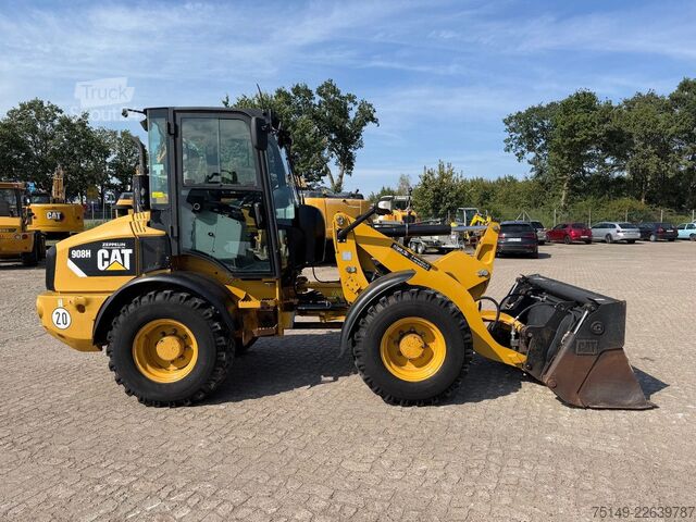 Hjullæsser CATERPILLAR 908H, Klappschaufel, Hydr. S.W.S., 2.844 Std.
