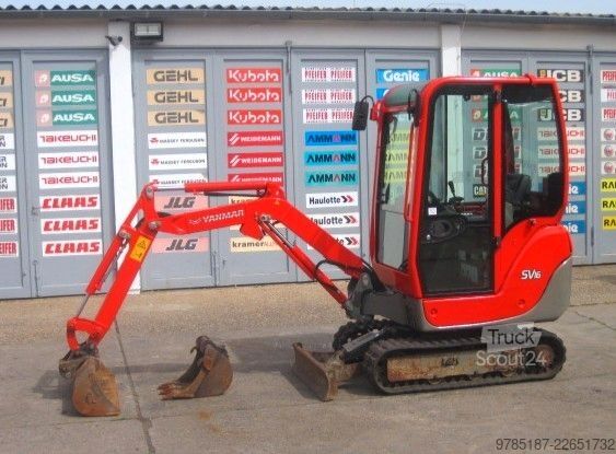 Mini-pelle YANMAR SV 16 * 2x Löffel * vgl. 15 17 18