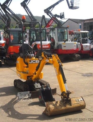 Mini-pelle JCB 8008 * 2x Löffel * * Verstellfahrwerk *