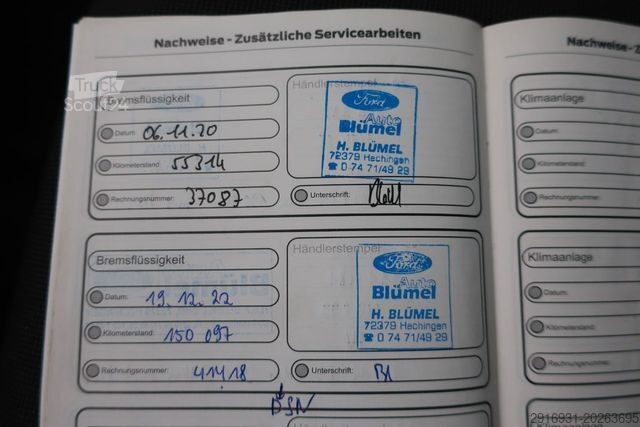 Pick-up varevogn FORD Transit Pritsche 1. Hand / DoKa / Klima / FN:153